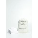 Buluş Organic 3'lü Beyaz - Özel Topuk Teknolojili Viskon Erkek Patik Çorap - 40 - 44