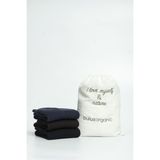 Buluş Organic 3'lü Siyah, Lacivert, Kahve Pamuk Penye Çorap - 43 - 44 - Siyah - Kahverengi - Lacivert