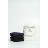 Buluş Organic 3'lü Siyah, Lacivert, Kahve Pamuk Penye Çorap (Ekstra Ter Emici) - 39 - 40 - Siyah - Kahverengi - Lacivert