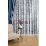 Bulut Desen Seyrek Pileli 1X2 Tül Perde Salon Balkon Mutfak Tülü, 300 x 270