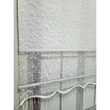 Bulut Desenli Boncuklu Çift Mekanizmalı Tül Stor Perde Beyaz TS3048B 120X200 Beyaz