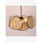 Bulut Doğal Açık Renk Hazeran Avize 75 x 35 cm, 9+1 Yaprak ve 3+1 Duylu