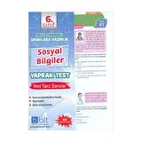 Bulut Eğitim ve Kültür Yayınları Eğitim 6. Sınıf Sosyal Bilgiler Çek Kopar Yaprak Test