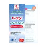 Bulut Eğitim ve Kültür Yayınları Eğitim 6. Sınıf Türkçe Çek Kopar Yaprak Test