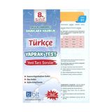 Bulut Eğitim ve Kültür Yayınları Eğitim 8. Sınıf Türkçe Yaprak Test Yeni