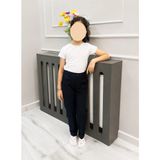Bulut Teks Canbulgan 6-15 Yaş Unisex Okul Pantolonu Lacivert Şerj Kumaş Yarım Lastikli Bel Dayanıklı ve Şık - 11 Yaş