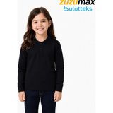 Bulut Teks Fyn Okul Siyah Polo Yaka Uzunkol Tişörtleri Kıyafetleri Üniforması Çocuk Genç - 16 Yaş