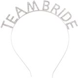 BulutRetail Gümüş Kaplama Kristal Taşlı Team Bride Taç