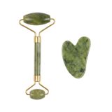 BulutRetail Jade Roller Gua Sha Taşı Seti