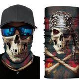BulutRetail Siyah Korsan Kafatası Baskılı Buff Bandana 30x48 cm