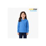 bulutteks okul mavi ( gök mavisi ) Polo Yaka uzunkol tişört kıyafetleri üniforması çocuk genç