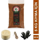 Bulvar Baharat Geleneksel Sucuk Yapım Seti 5 kg Kıyma Için (380G Sucuk Baharatı+5m Bağırsak+Bağlama Ipi+Eldiven) - 380 gr