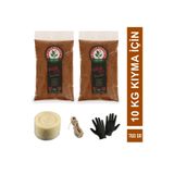 Bulvar Baharat Gurme Geleneksel Sucuk Yapım Seti 10 Kg Kıyma Için (760g Sucuk Baharatı+10m Bağırsak+bağlama Ipi+eldiven)