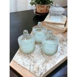 Bum Bum Dekoratif Mum Kapaklı Mika Kutulu Renkli Kokulu Mum Handmade - YASEMİN