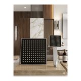 BUMAK Premium kare Yağmurlama Özellikli Slim Su Tasarruflu Lükskare Tepe Banyo Duş Başlığı