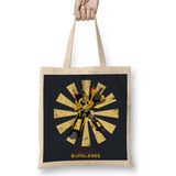 Bumblebee Retro Japanese Transformers Bez Çanta Uzun Saplı - Açık Bej - 40 X 40