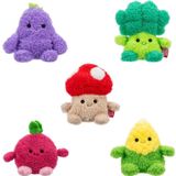 BumBumz 11,5 cm RootBumz Peluş 5'li Paket - Stan Mantar, Ronnie Turp, Bobby Brokoli, Colby Corn ve Erinn Patlıcan Koleksiyonluk Doldurulmuş Oyuncaklar - Orijinal Squishmallow'un Üreticilerinden