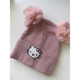 Bumelo Ponponlu Hello Kitty Çocuk Bere - 2- 9 Yaş - Pudra