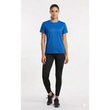 Bumerangspor Kadın Fitness Pilates Koşu Antrenman Yağmurdesen Polyester Kumaş Tişört - 3XL - Saks