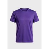 Bumerangspor Kadın Fitness Pilates Koşu Antrenman Yağmurdesen Polyester Kumaş Tişört- Mor - 2XL