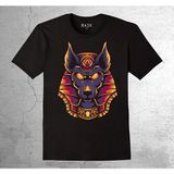 BUMETA Anubis Mısır Egypt Piramit Firavun Köpek Tişört Çocuk T-Shirt - 1 - 2 Yaş - Siyah