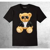 BUMETA Ayı Ted Bear Teddy Panda Cool Tişört Çocuk T-Shirt - 3 - 4 Yaş - Siyah