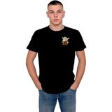 BUMETA Baby Yoda Star Wars Yıldız Savaşları Tişört T-Shirt - XL - Siyah