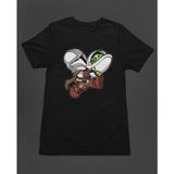 Bumeta Baby Yoda Uzay Yıldız Savaşları Unisex Tişört T-Shirt - Siyah