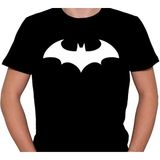 BUMETA Batman Logo Kara Şovalye Süper Kahraman Tişört Unisex T-Shirt - XS - Siyah