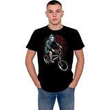 BUMETA Bisiklet Bicycle Maske Mask Retro Tişört T-Shirt - Siyah