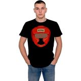 BUMETA Box Boxing Kask Ring Muay Thai Tişört T-Shirt - L - Siyah