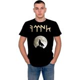 BUMETA Bozkurt Kurt Türk Dolunay Göktürkçe Tişört T-Shirt - XL - Siyah