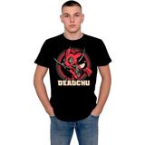 BUMETA Dead Pool Pikachu Deadchu Tişört T-Shirt - XL - Siyah