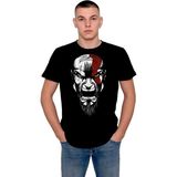 BUMETA God Of War Silüliet Game Ps5 Tişört T-Shirt - Siyah