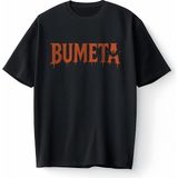 Bumeta Halloween Bumeta Logo Oversize Unisex Tişört T-Shirt - Siyah