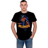 BUMETA Happy Halloween Bal Kabağı Cadılar Bayramı Tişört T-Shirt - XL - Siyah