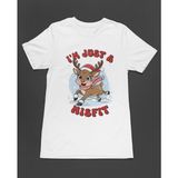Bumeta I M Just A Misfit Yılbaşı Geyik Christmas Unisex Tişört T-Shirt - Siyah - 2XL