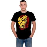 BUMETA Iron Man Süper Kahraman Demir Adam Tişört T-Shirt - XS - Siyah
