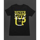 Bumeta John Cena Never Give Up Sporcu American Güreşi Unisex Tişört T-Shirt - Siyah - 2XL