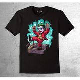 BUMETA Joker Batman Harley Quenn Gotham Tişört Çocuk T-Shirt - 9 - 10 Yaş - Siyah