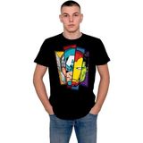 BUMETA Marvel Süper Kahramanlar Tişört T-Shirt - Siyah