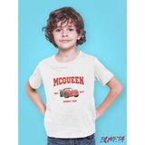Bumeta Mcqueen Arabalar Cars Şimşek Mcqeen Çocuk Tişört T-Shirt - Beyaz - 3 - 4 Yaş
