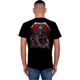 BUMETA Metallica Skull Kuru Kafa Rock'n Roll Music Tişört T-Shirt - XS - Siyah