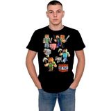 BUMETA Minecraft Logo LEGO Oyun Game Tişört T-Shirt - Siyah