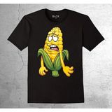 BUMETA Mısır Yorgun Popcorn Solgun Tişört Çocuk T-Shirt - 3 - 4 Yaş - Siyah