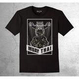 BUMETA Muay Thai Box Kick Box Tayland Tişört Çocuk T-Shirt - 11 - 12 Yaş - Siyah