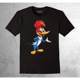 BUMETA Pica Pau Render Çizgi Film Tişört Çocuk T-Shirt - 5 - 6 Yaş - Siyah