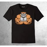 BUMETA Pitbull Bulldog Gym Fitness Bodybuilding Sporcu Köpek Tişört Çocuk T-Shirt - Siyah - 1 - 2 Yaş