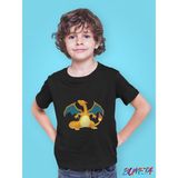 Bumeta Pokemon Pikachu Charizard Çocuk Tişört T-Shirt - Beyaz - 3 - 4 Yaş