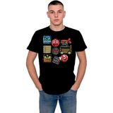 BUMETA Red Ball Game Redball Kırmızı Top Tişört T-Shirt - XS - Siyah
